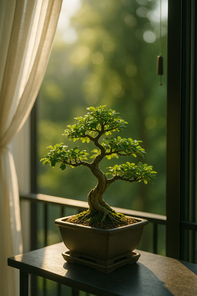 Ánh sáng & vị trí cho bonsai mini